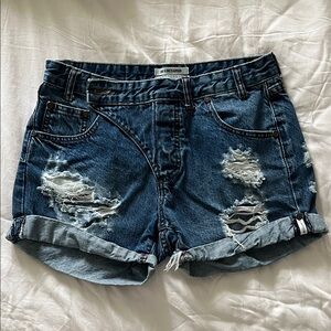One X One Teaspoon Denim Shorts